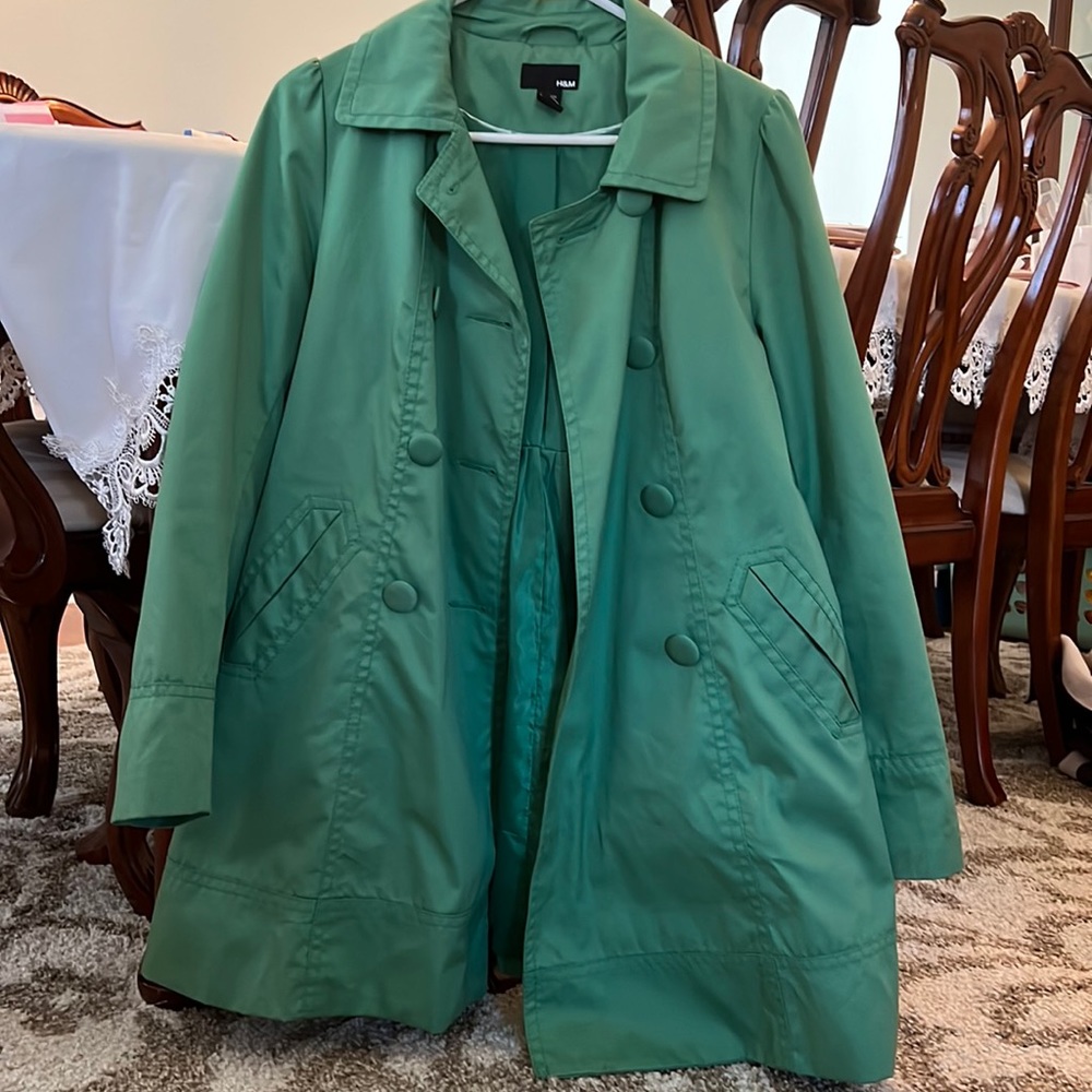 H&M Green Peacoat